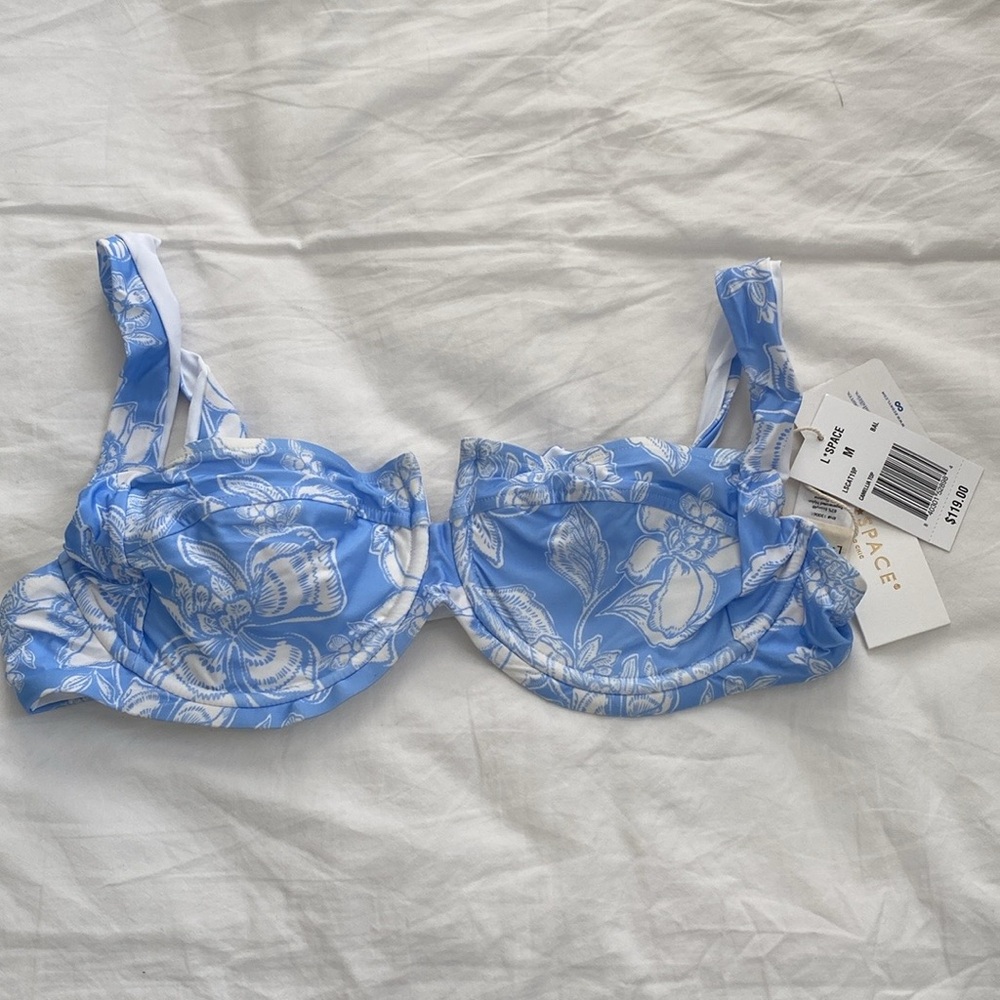 L*Space | Blue printed bikini | new with tags